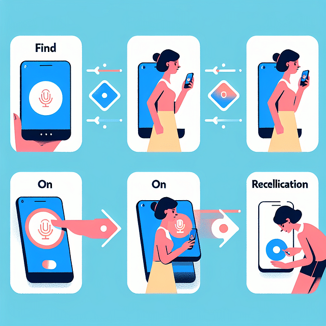 user enabling voice recognition features on a mobile device