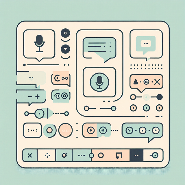 voice command interface design sketch