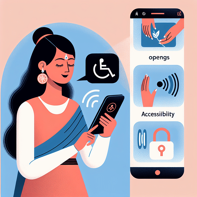 user testing voice recognition compatibility with accessibility features on a mobile device