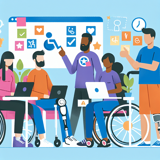 user research session with disabled participants