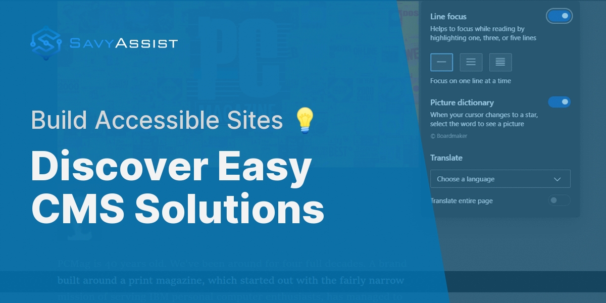 Discover Easy CMS Solutions - Build Accessible Sites 💡