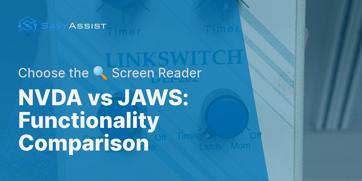 How does the NVDA screen reader compare to JAWS in terms of functionality?
