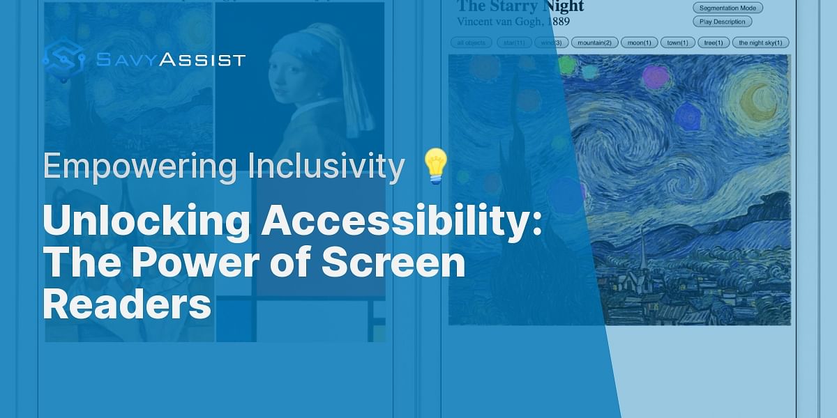 What is a screen reader and how does it help people with disabilities?
